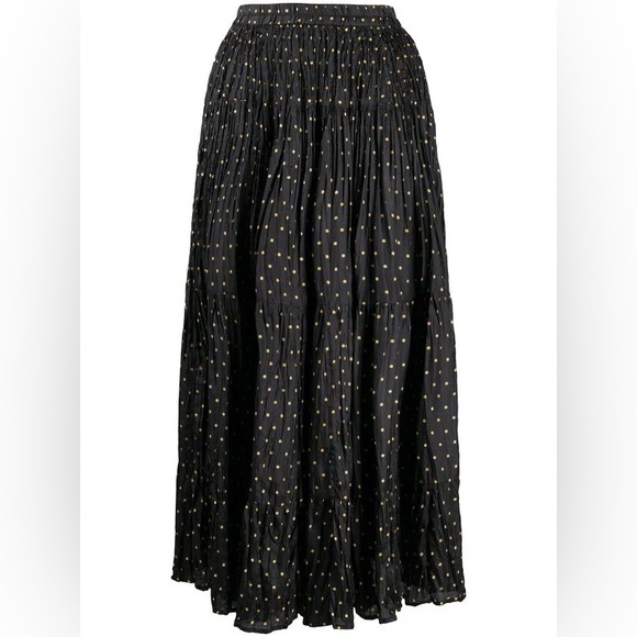 Mes Demoiselles Polka Dot Creased Skirt - Picture 3 of 9